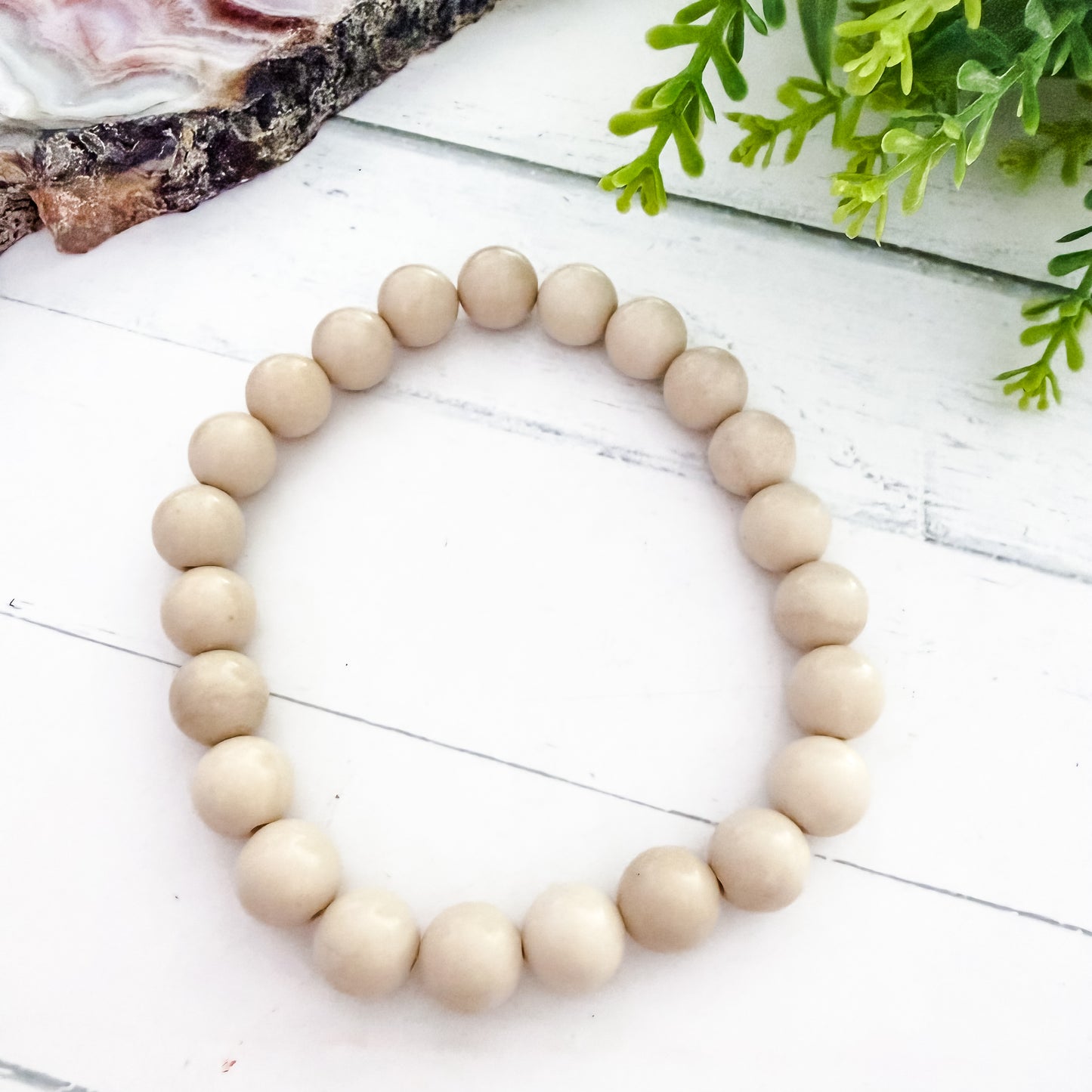 White Fossil Jasper