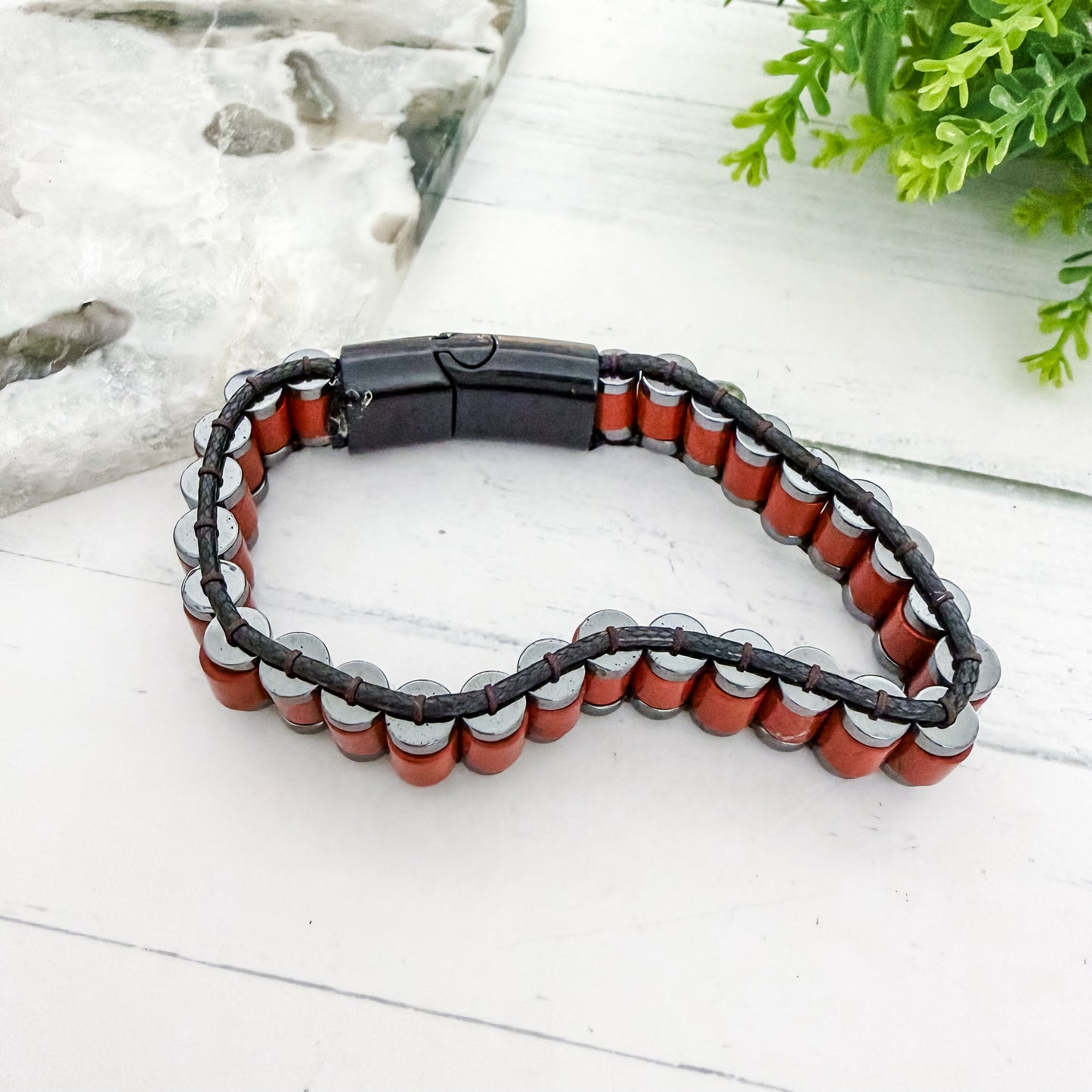 Red Jasper + Hematite