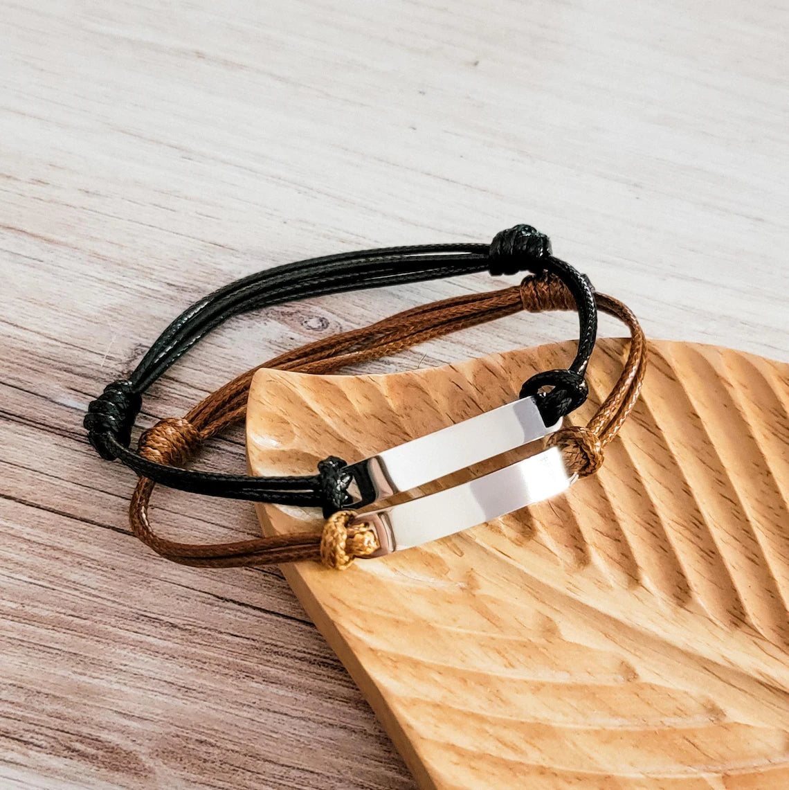 Woven Cord Bar Bracelet