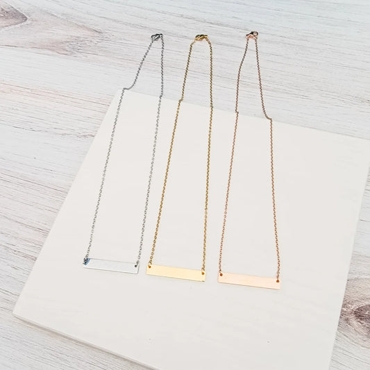 Medium Horizontal Bar Necklace