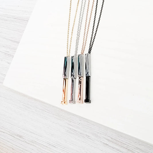 Hidden Message Bar Necklace