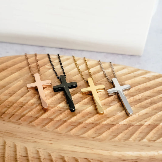 Vertical Cross Necklace